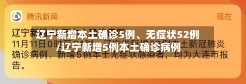 辽宁新增本土确诊5例	、无症状52例/辽宁新增5例本土确诊病例-第2张图片