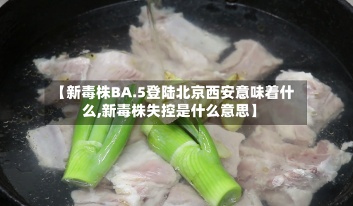 【新毒株BA.5登陆北京西安意味着什么,新毒株失控是什么意思】-第2张图片