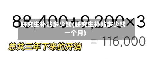 研究生补贴多少钱(研究生补贴多少钱一个月)