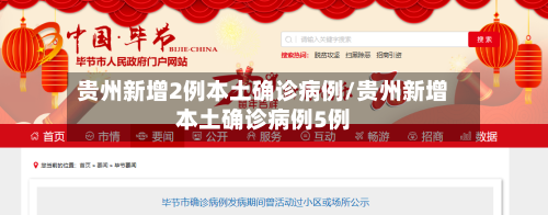 贵州新增2例本土确诊病例/贵州新增本土确诊病例5例-第2张图片