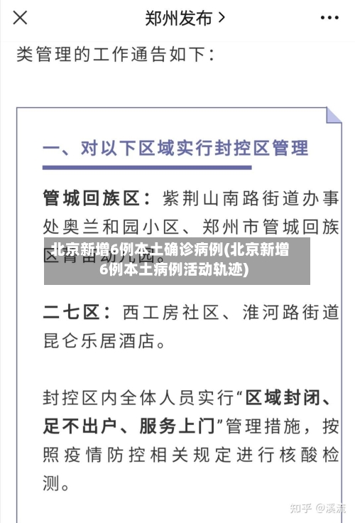 北京新增6例本土确诊病例(北京新增6例本土病例活动轨迹)-第3张图片