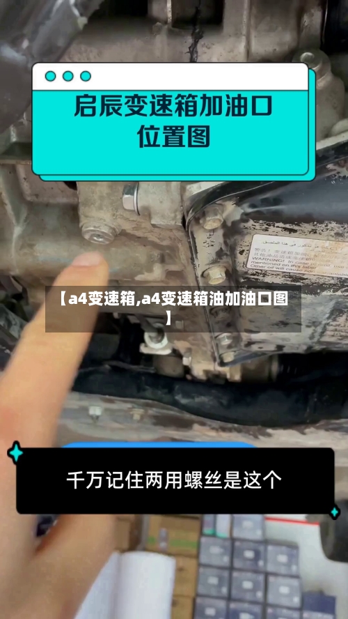【a4变速箱,a4变速箱油加油口图】-第2张图片