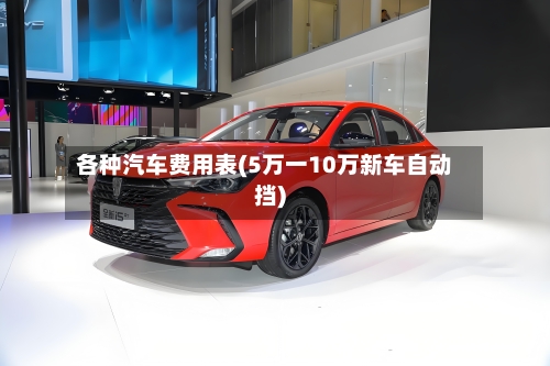 各种汽车费用表(5万一10万新车自动挡)