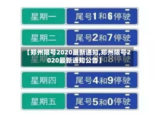 【郑州限号2020最新通知,郑州限号2020最新通知公告】