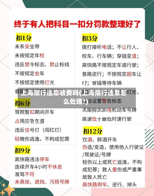 上海限行违章收费吗(上海限行违章怎么处理?)-第3张图片