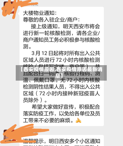 【西安疫情原因,西安疫情原因最新消息】