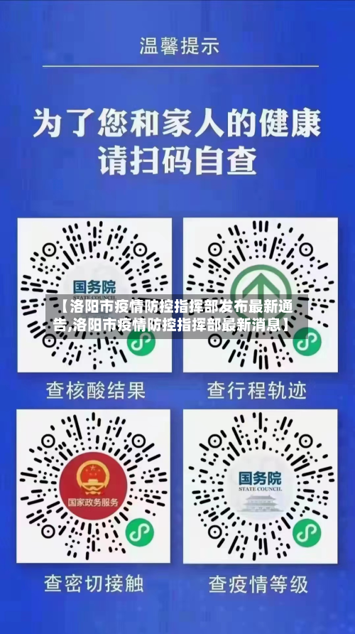 【洛阳市疫情防控指挥部发布最新通告,洛阳市疫情防控指挥部最新消息】