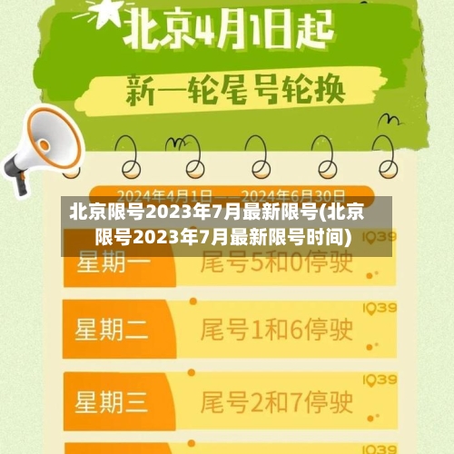 北京限号2023年7月最新限号(北京限号2023年7月最新限号时间)-第3张图片