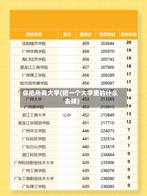 你把所有大学(把一个大学里的什么去掉)-第3张图片
