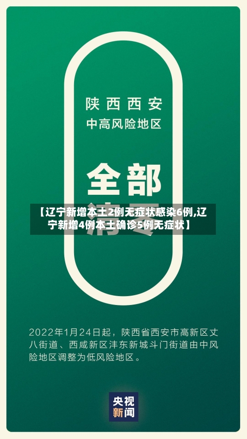 【辽宁新增本土2例无症状感染6例,辽宁新增4例本土确诊5例无症状】