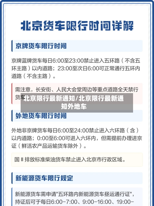 北京限行最新通知/北京限行最新通知外地车