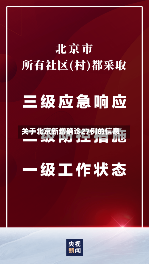 关于北京新增确诊27例的信息-第3张图片