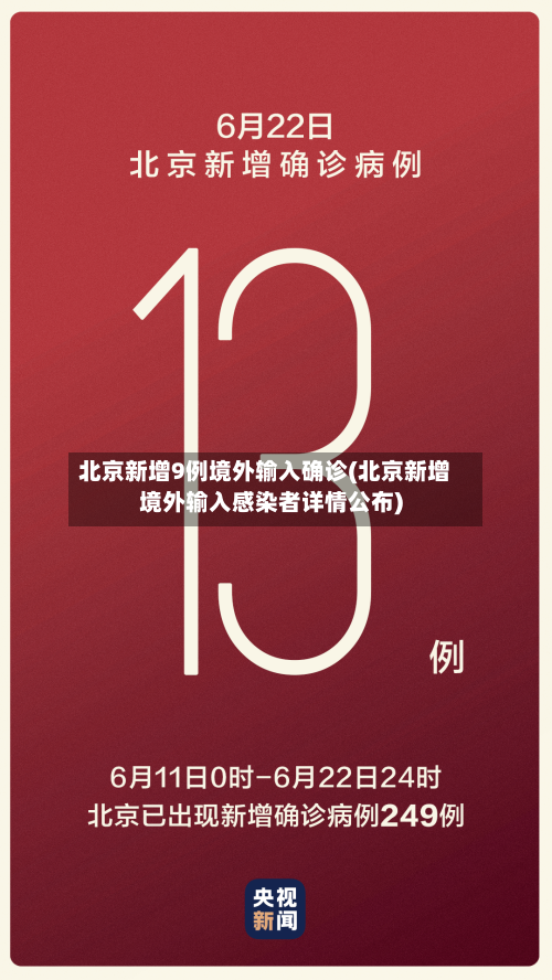 北京新增9例境外输入确诊(北京新增境外输入感染者详情公布)