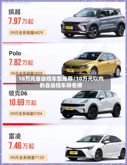 10万元自动挡车型推荐/10万元以内的自动挡车排名榜