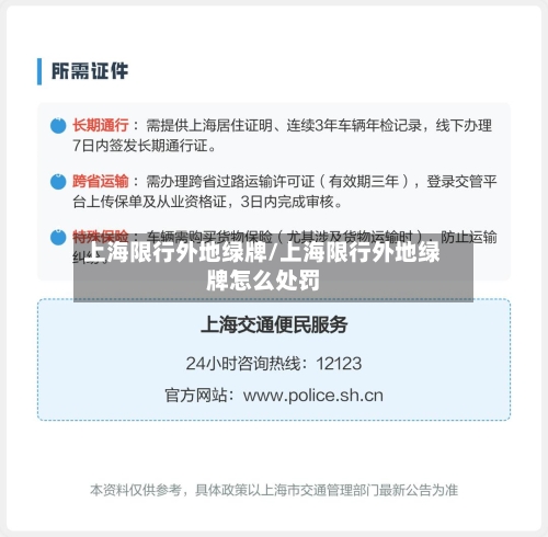 上海限行外地绿牌/上海限行外地绿牌怎么处罚-第2张图片
