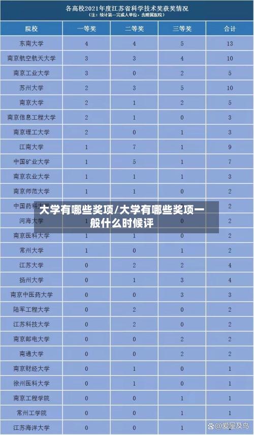 大学有哪些奖项/大学有哪些奖项一般什么时候评-第2张图片