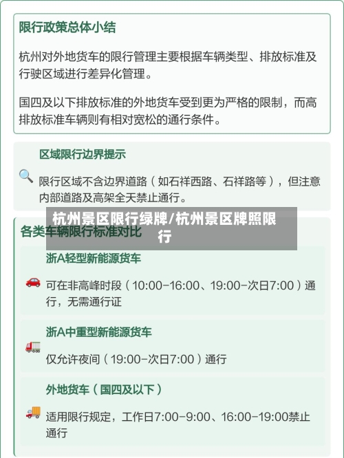 杭州景区限行绿牌/杭州景区牌照限行