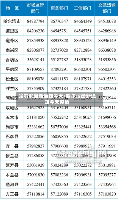 哈尔滨最新通知今天/哈尔滨最新通知今天疫情-第2张图片