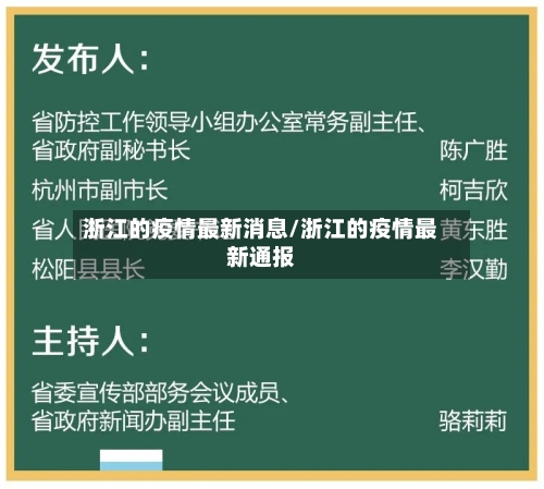 浙江的疫情最新消息/浙江的疫情最新通报