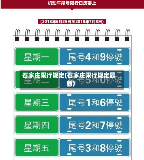 石家庄限行规定(石家庄限行规定最新)