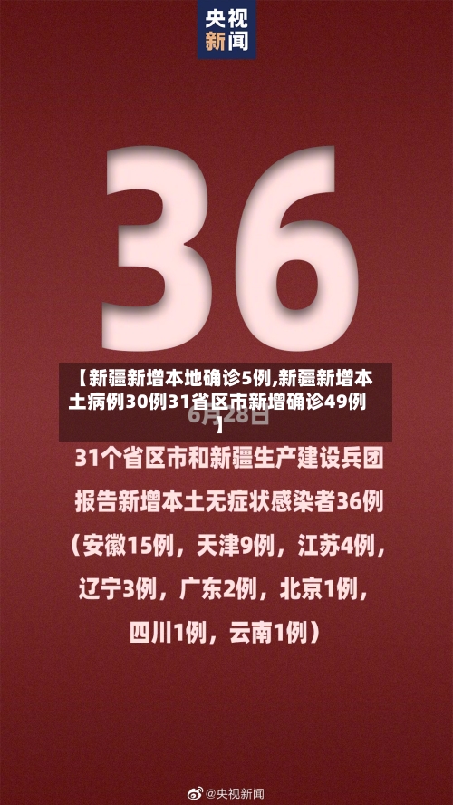 【新疆新增本地确诊5例,新疆新增本土病例30例31省区市新增确诊49例】