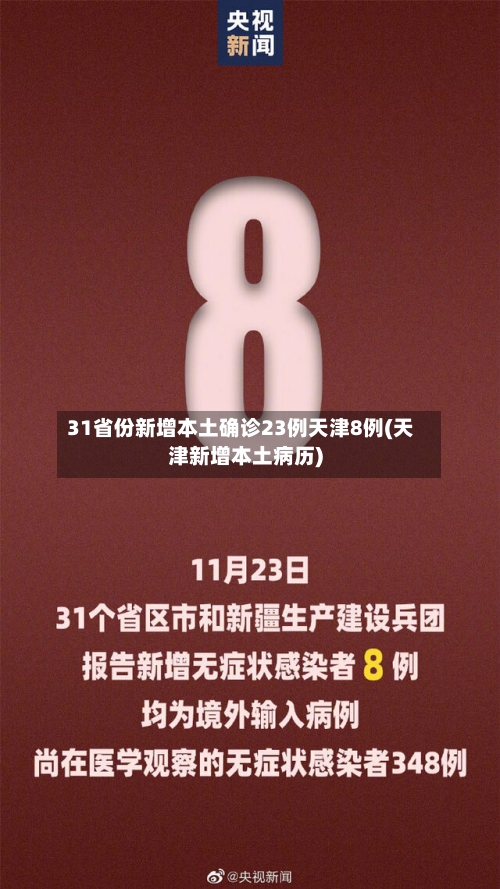31省份新增本土确诊23例天津8例(天津新增本土病历)