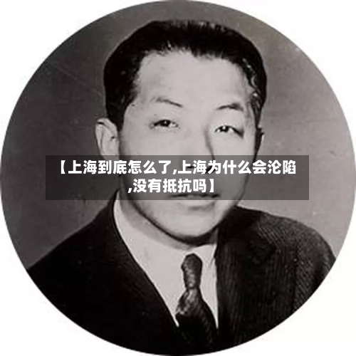 【上海到底怎么了,上海为什么会沦陷,没有抵抗吗】-第2张图片