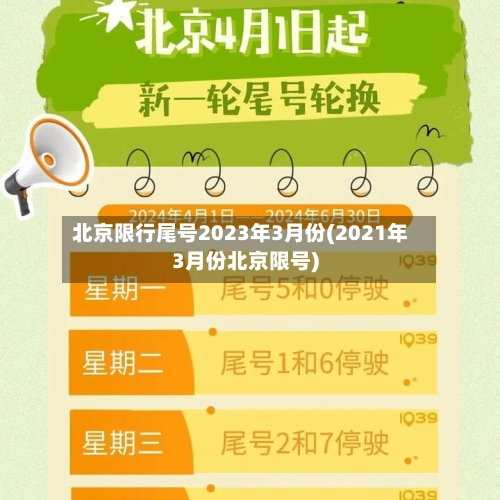 北京限行尾号2023年3月份(2021年3月份北京限号)