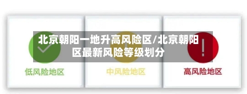北京朝阳一地升高风险区/北京朝阳区最新风险等级划分