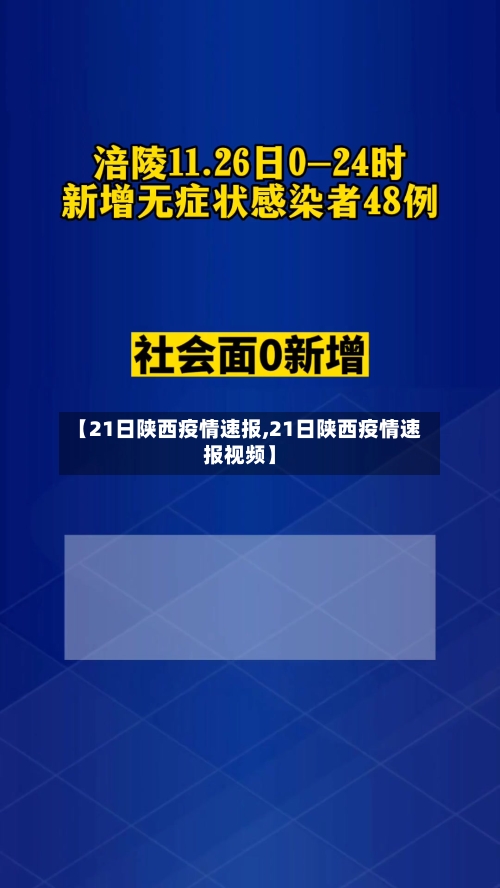 【21日陕西疫情速报,21日陕西疫情速报视频】