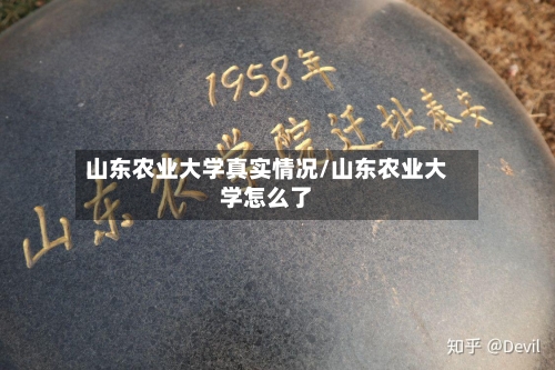 山东农业大学真实情况/山东农业大学怎么了