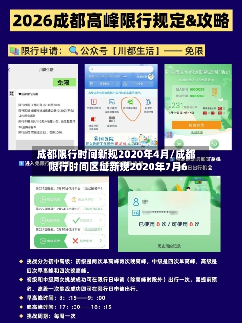 成都限行时间新规2020年4月/成都限行时间区域新规2020年7月6