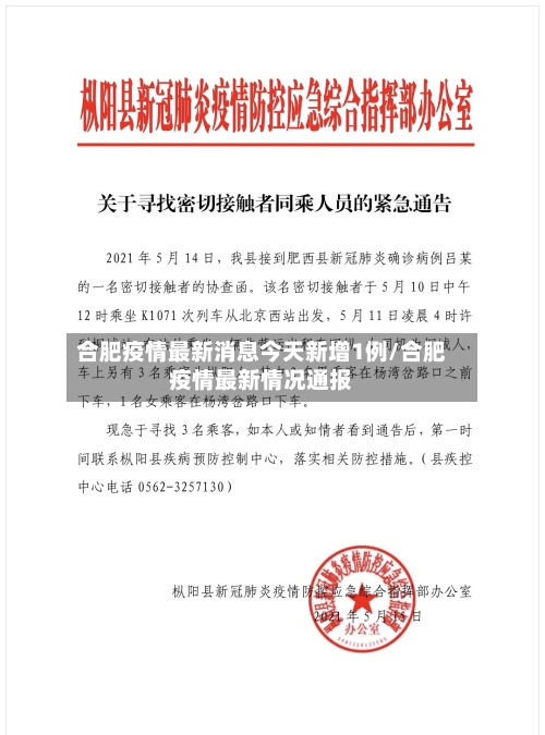 合肥疫情最新消息今天新增1例/合肥疫情最新情况通报-第2张图片